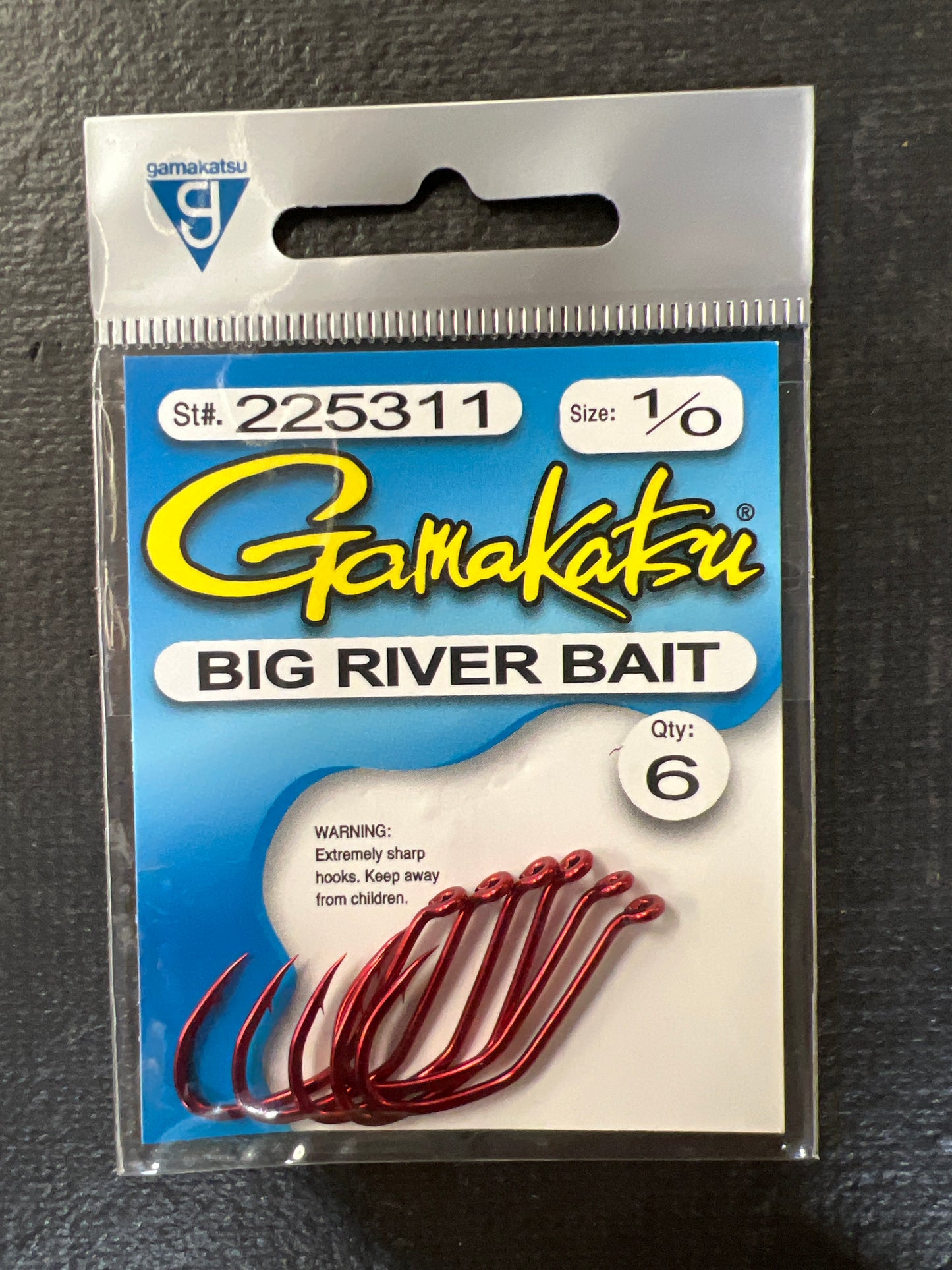 Gamakatsu Big River Bait Hooks Red