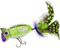 ARBOGAST 3/8OZ HULA POPPER 2.0,WHT ZOMB