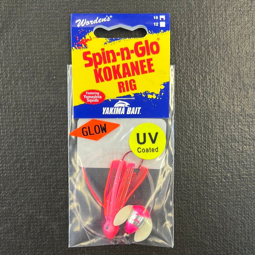 Worden's Spin-in-glow Kokanee Rig Pink Glow