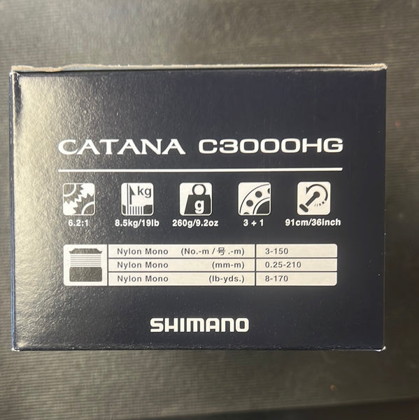 Shimano Catana Spinning Reel C3000HGFE Front Drag – Superfly Flies