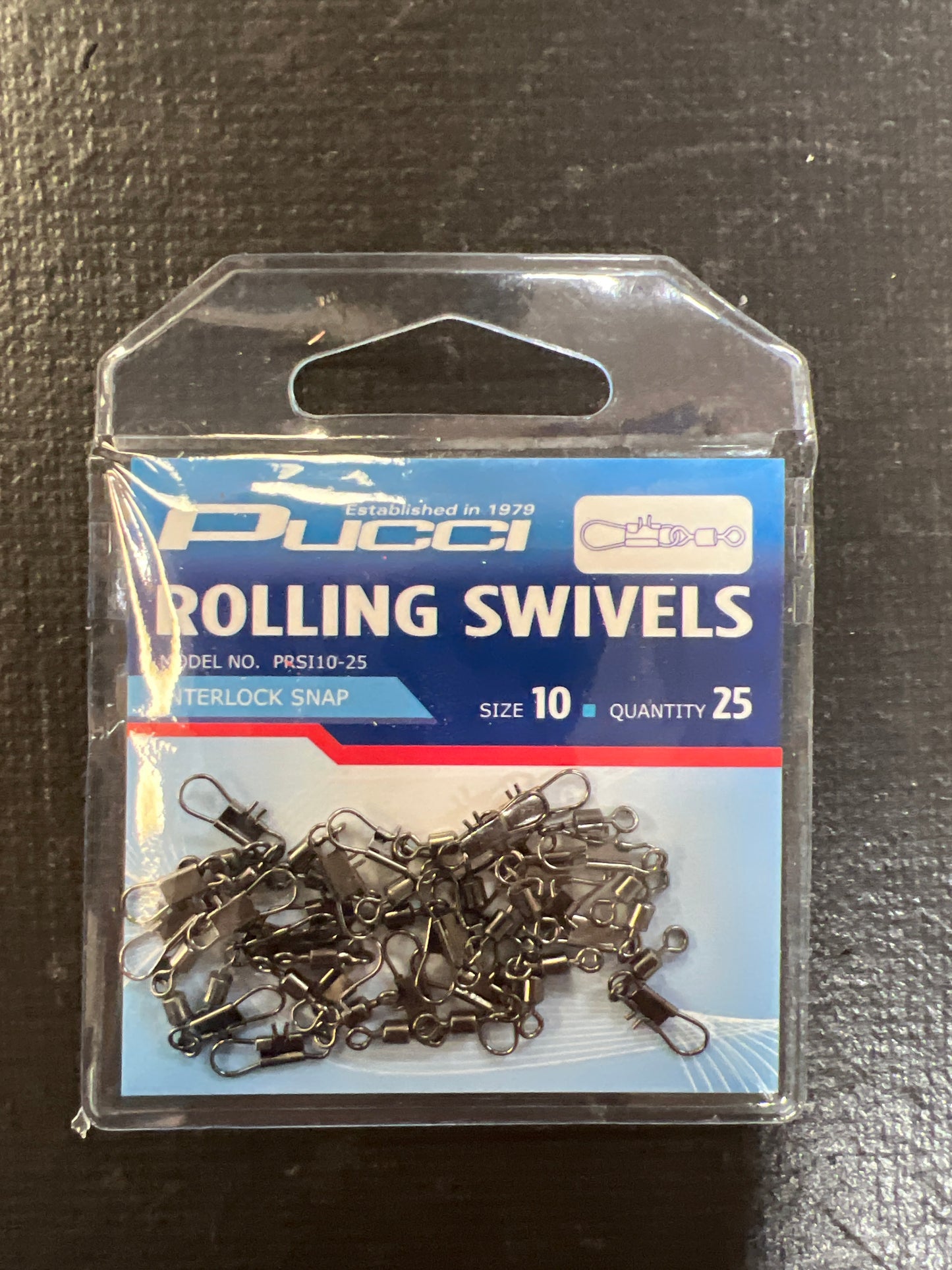 Pucci rolling swivels size 10 product 25 pack
