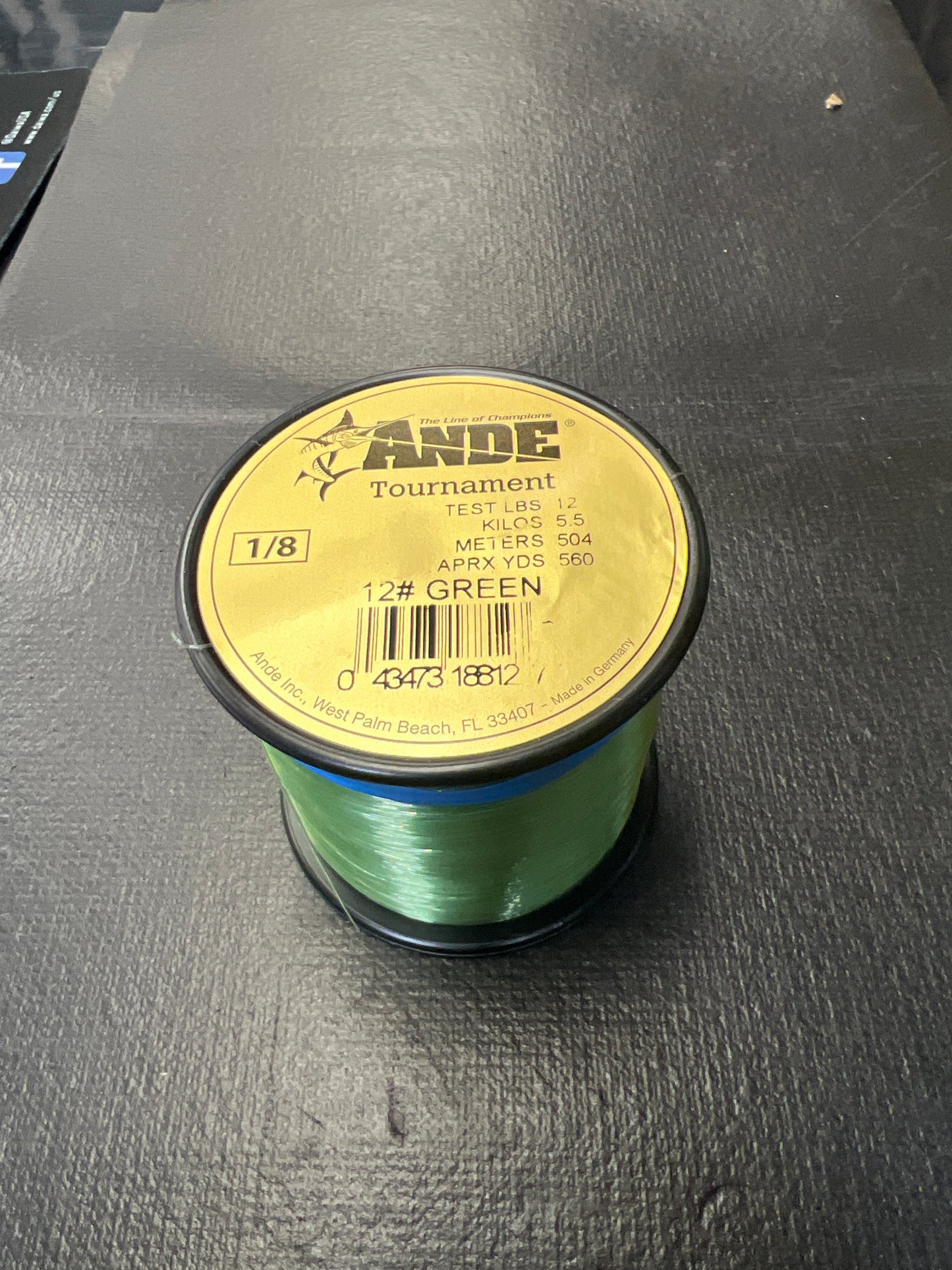 Ande Tournament 12lb 1/8lb spool