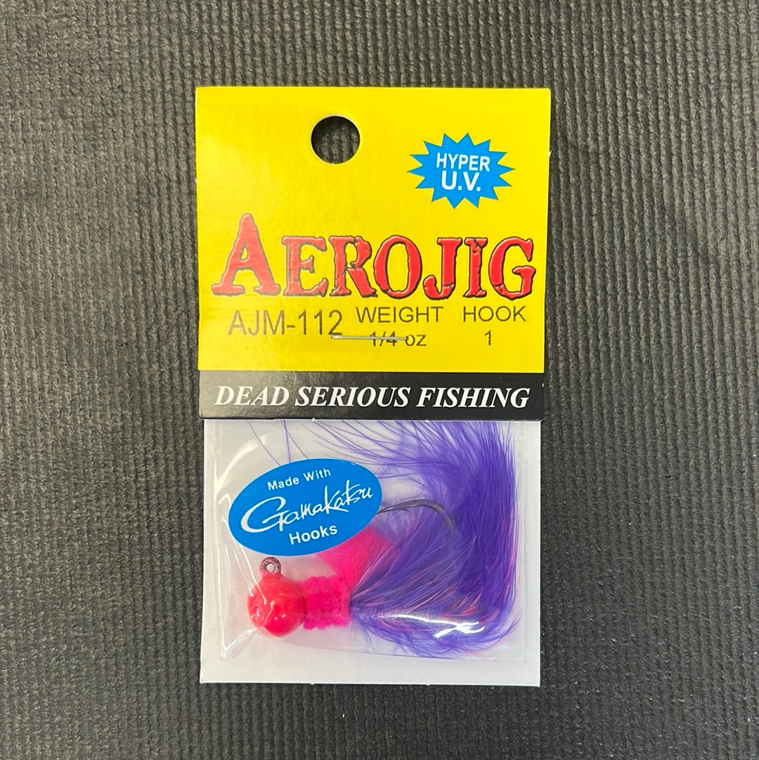Aero Jig 1/4oz Hot pink/ Purple