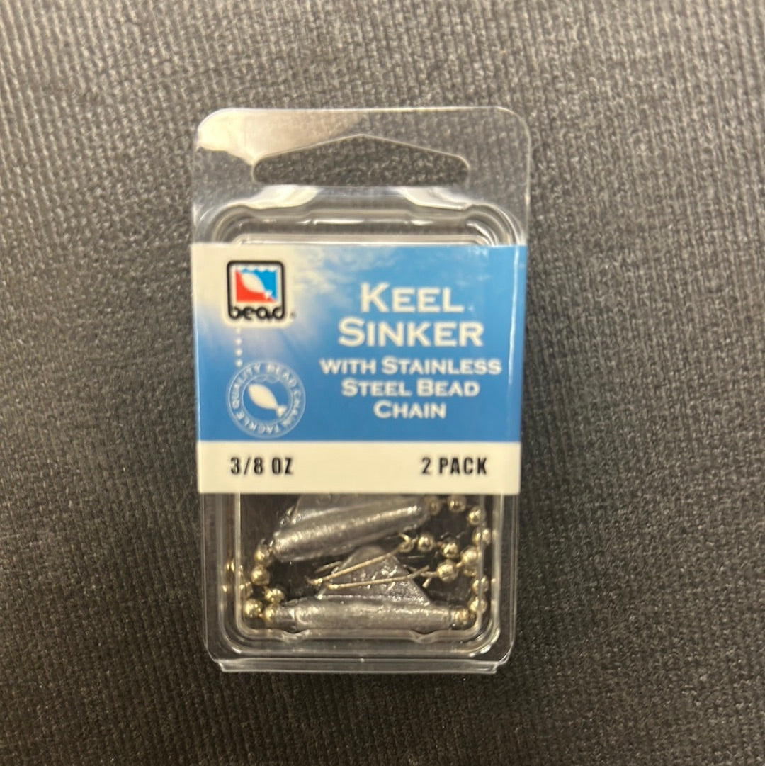 3/8oz keel sinker 2 pack