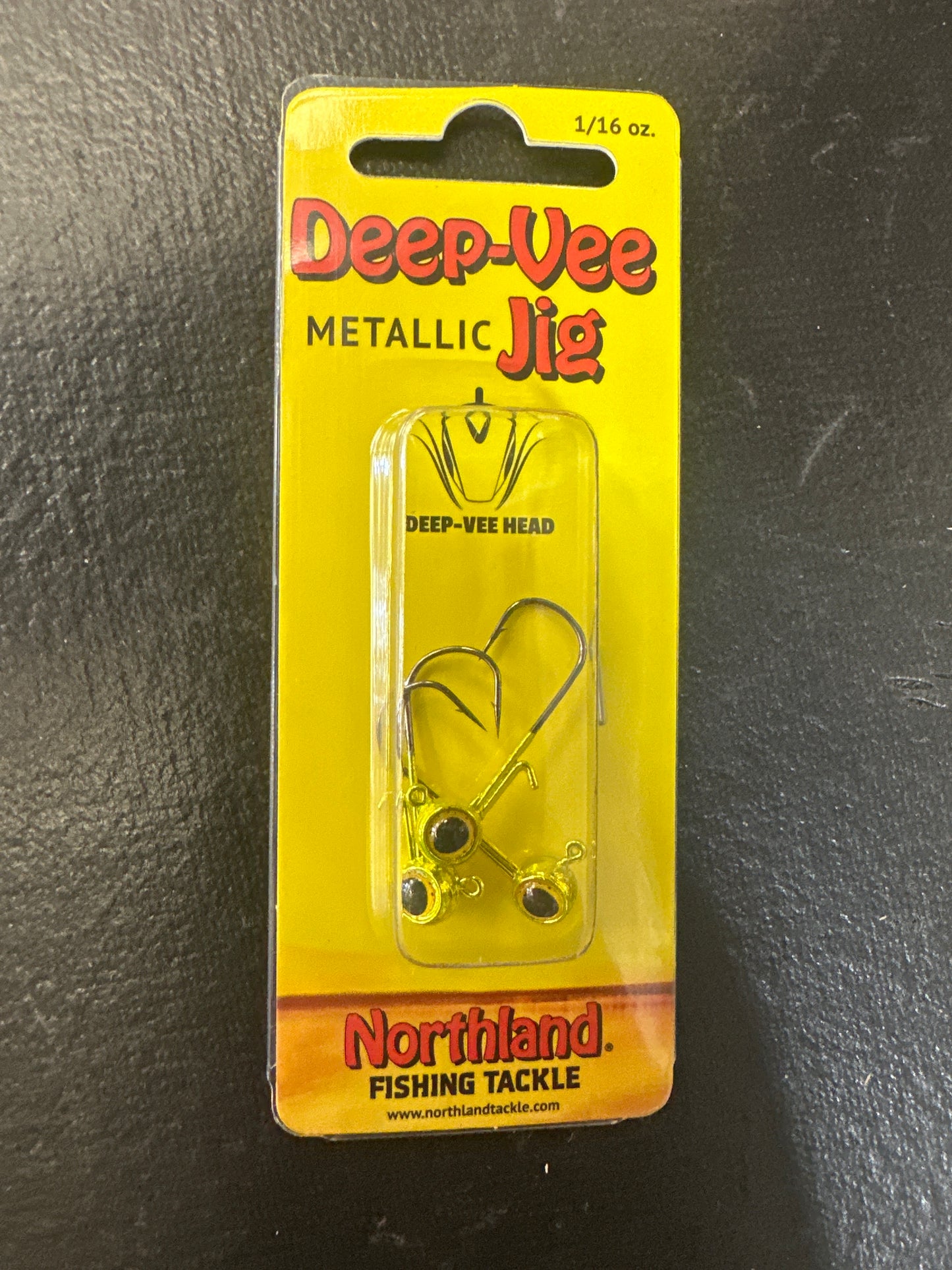 Northland Deep-Vee Jig metallic chartreuse 1/16oz
