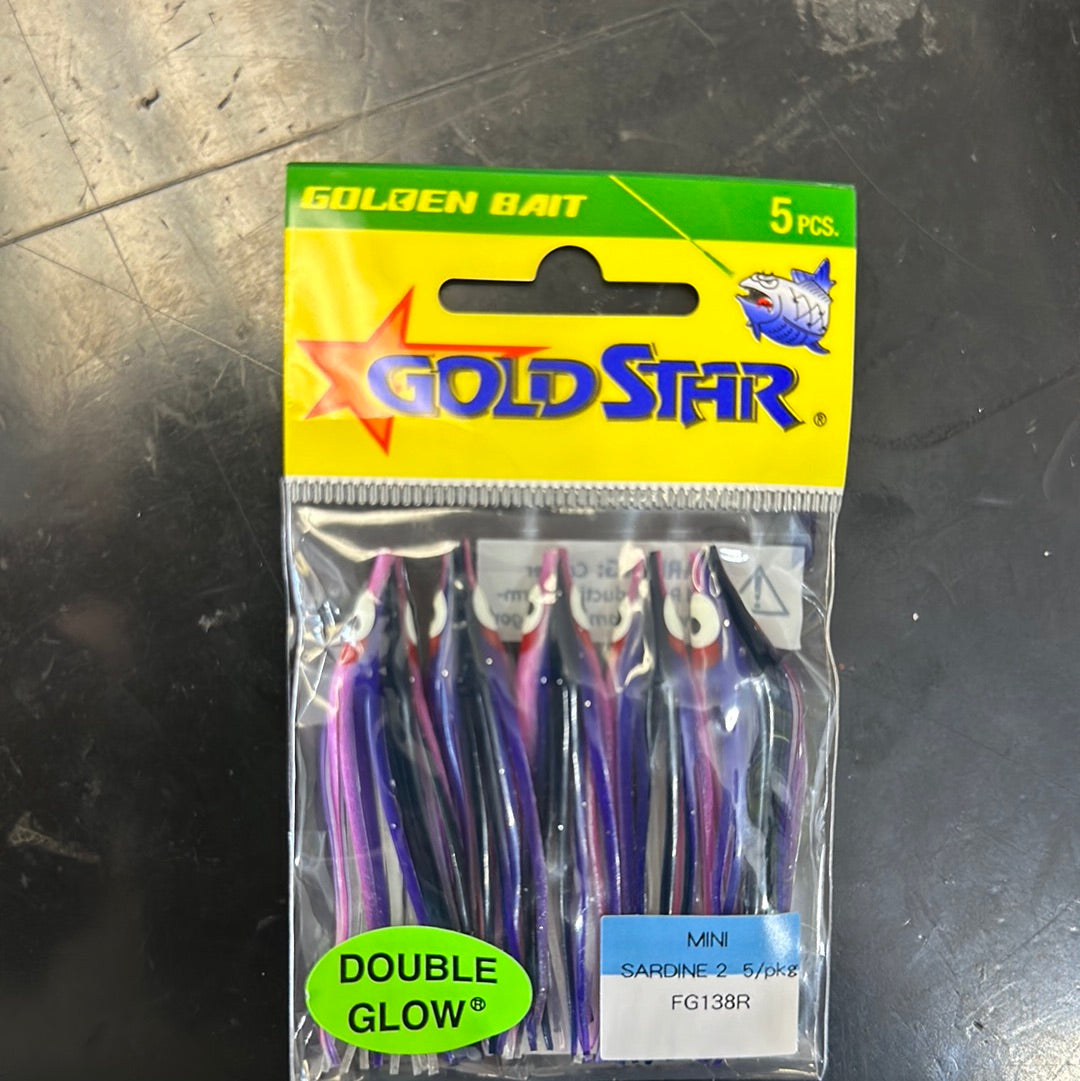 Gold Star mini sardine 2 (black / purple)