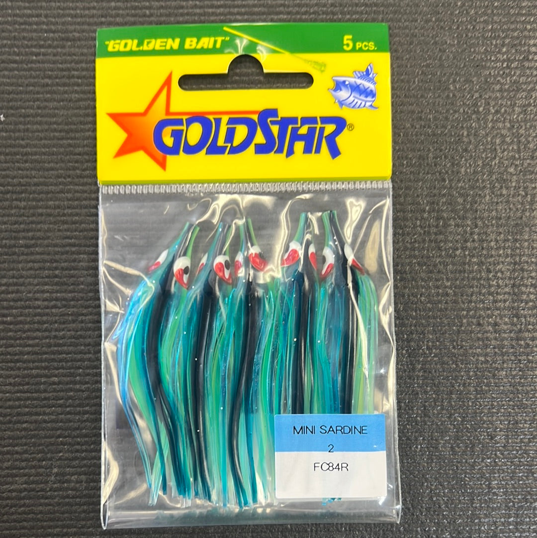 Gold Star Mini 2.5" Blue Chartreuse Black FC84R