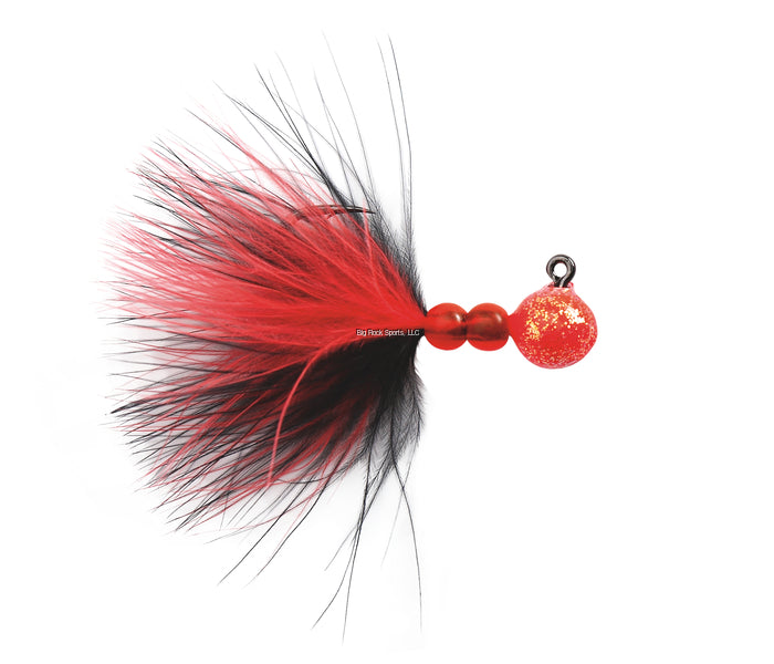 Maxi Steelhead Jig, 1/4 oz, Glitter Rocket Red