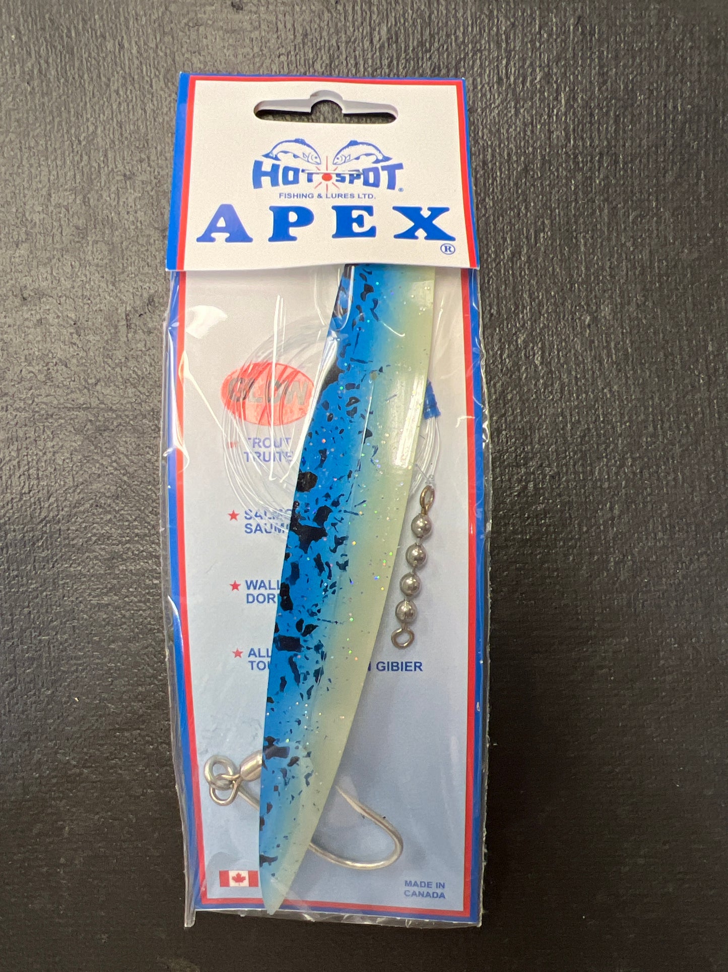 Apex 6.25 Blue Splatter Glow #205G
