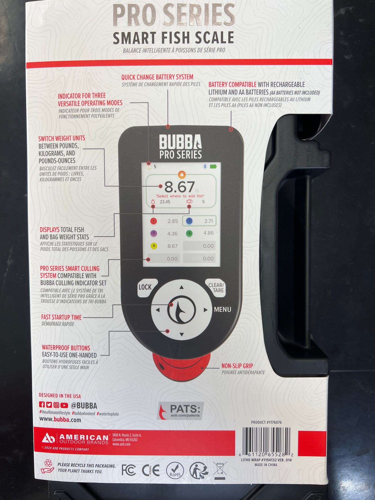 Bubba Pro Series 60lb weight Limit with Hard Case Storage