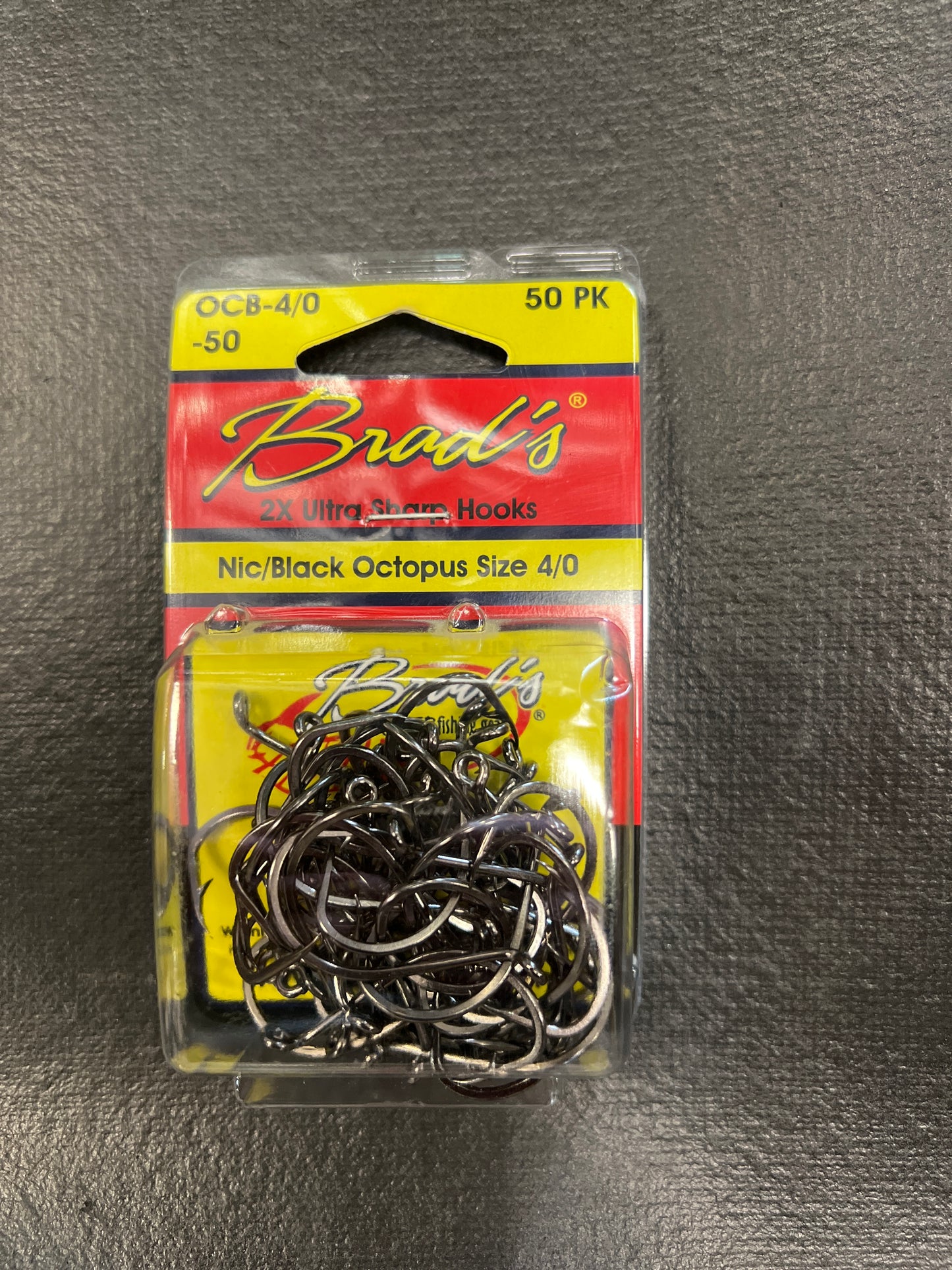 Brads Octopus Hooks Nickel Black