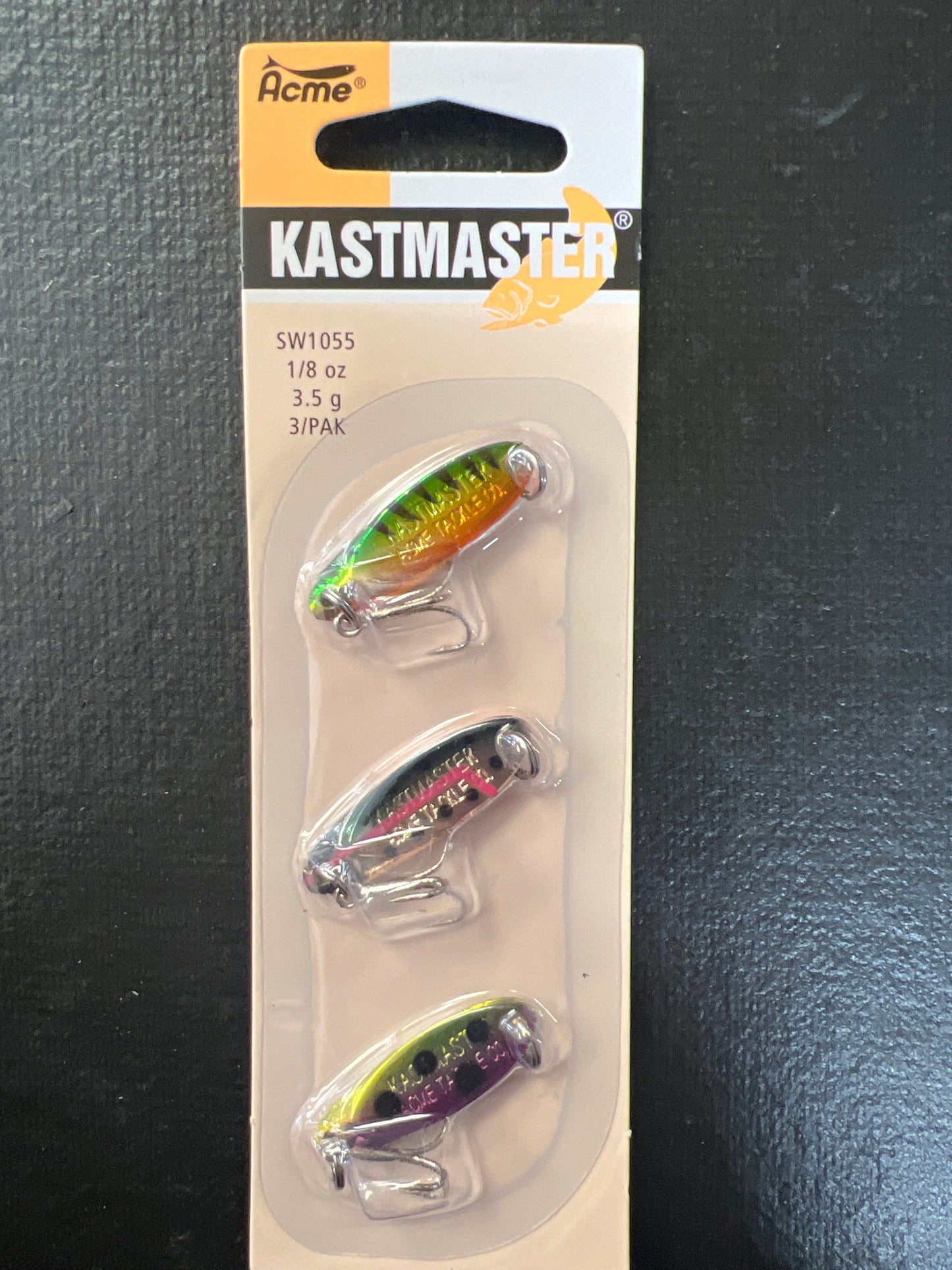 Acme Kastmaster 1/8oz 3-pack Perch, Trout, Cut Throat