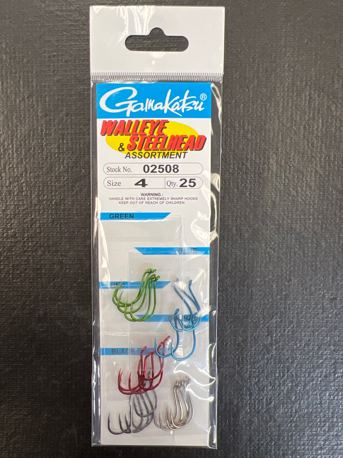 Gamakatsu Walleye and Steelhead Hook Assortment 25 Pack