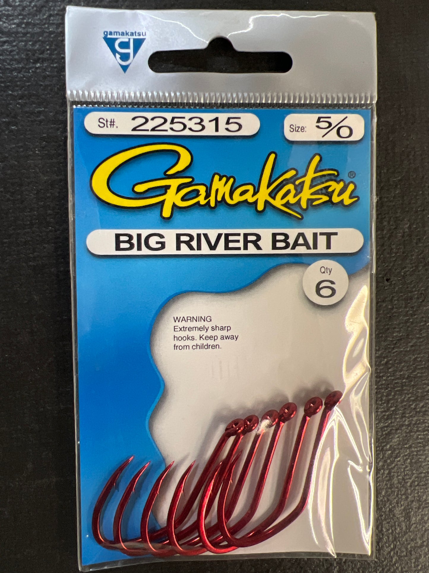 Gamakatsu Big River Bait Hooks Red