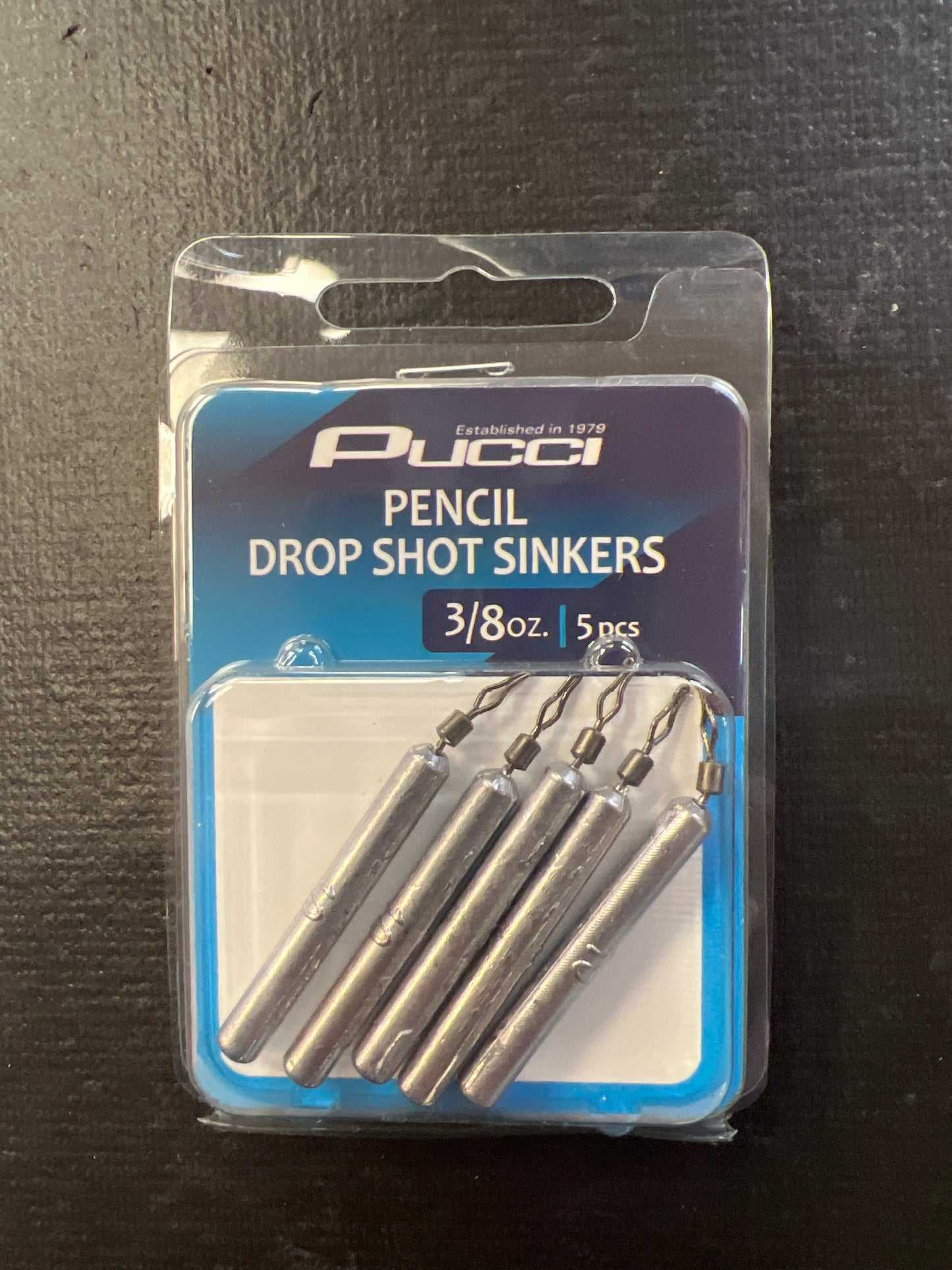 Pucci Pencil Drop Shot Sinkers 3/8oz