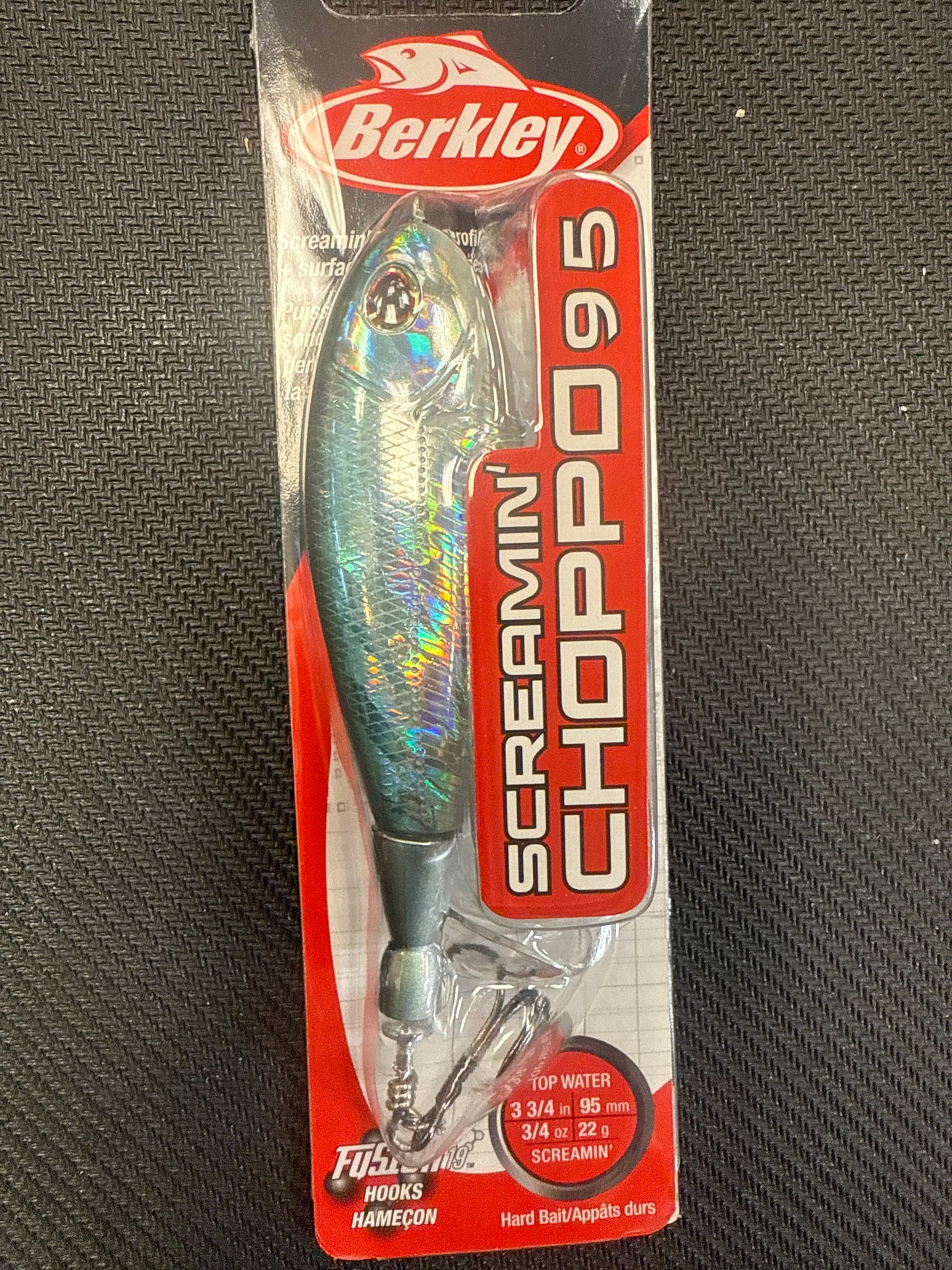 Berkley Screamin Choppo 95 foil shad