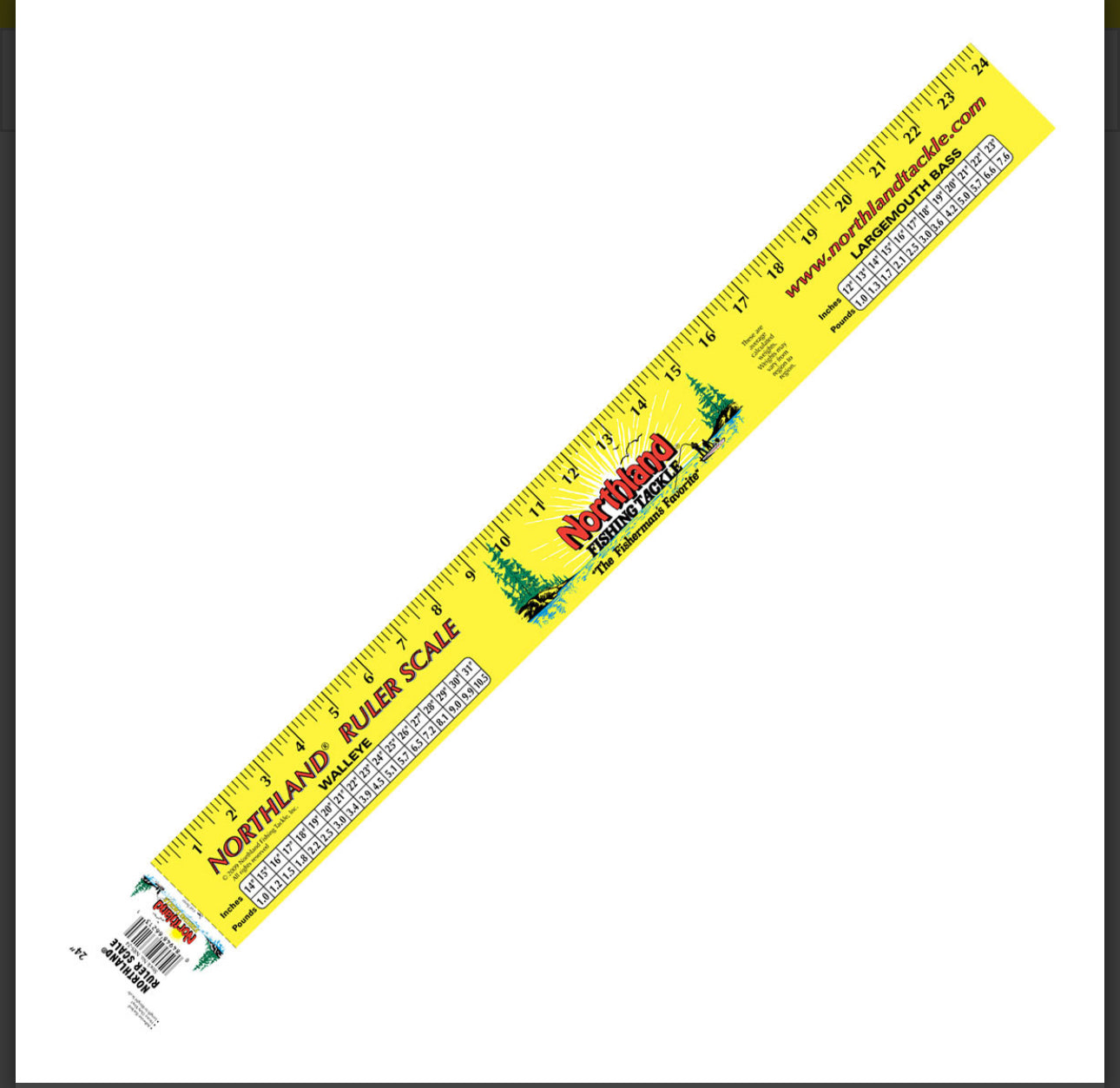 TEAM NORTHLAND RULER SCALE