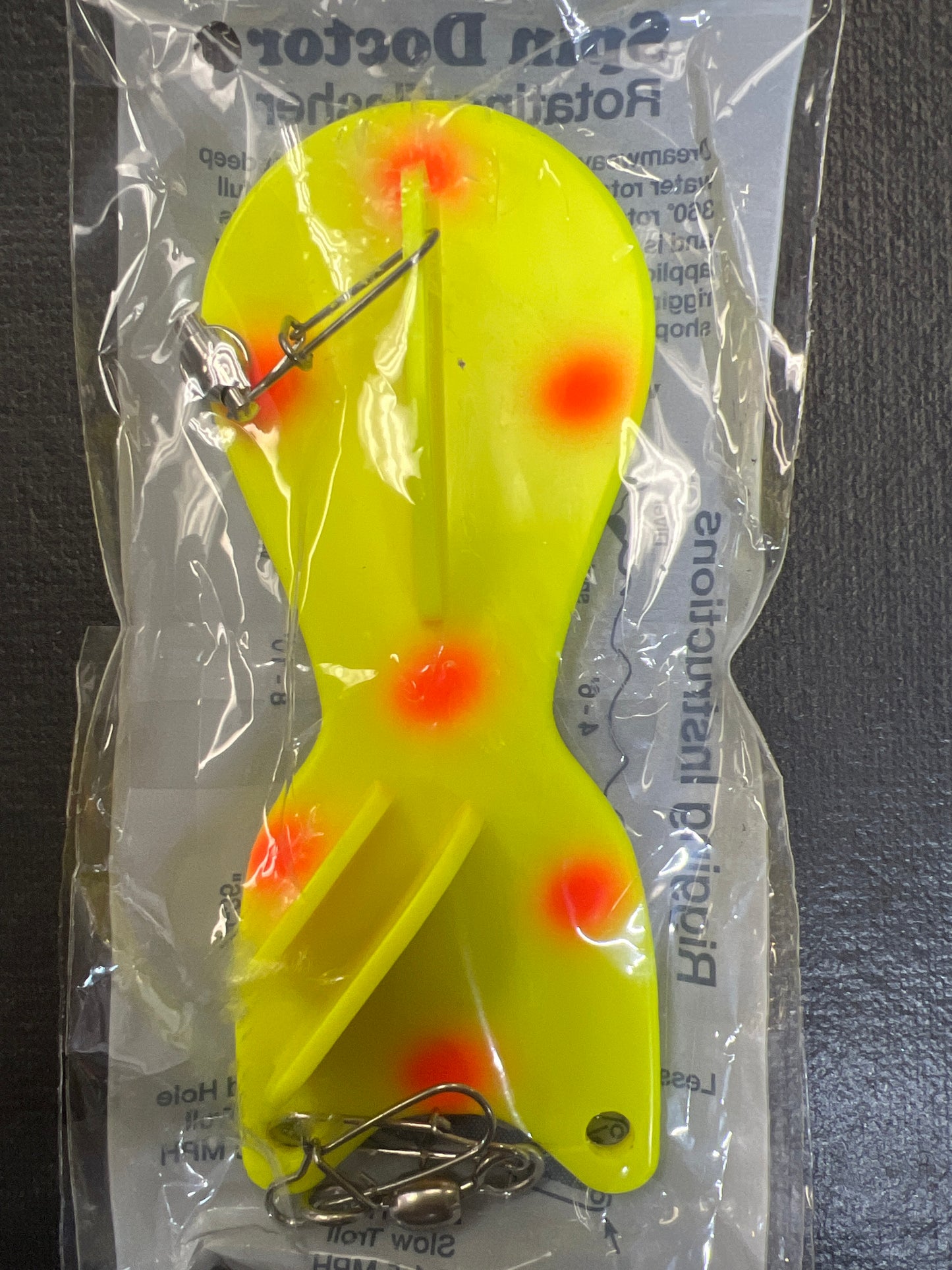 Spin Doctor 6" Yellow Coho Dots