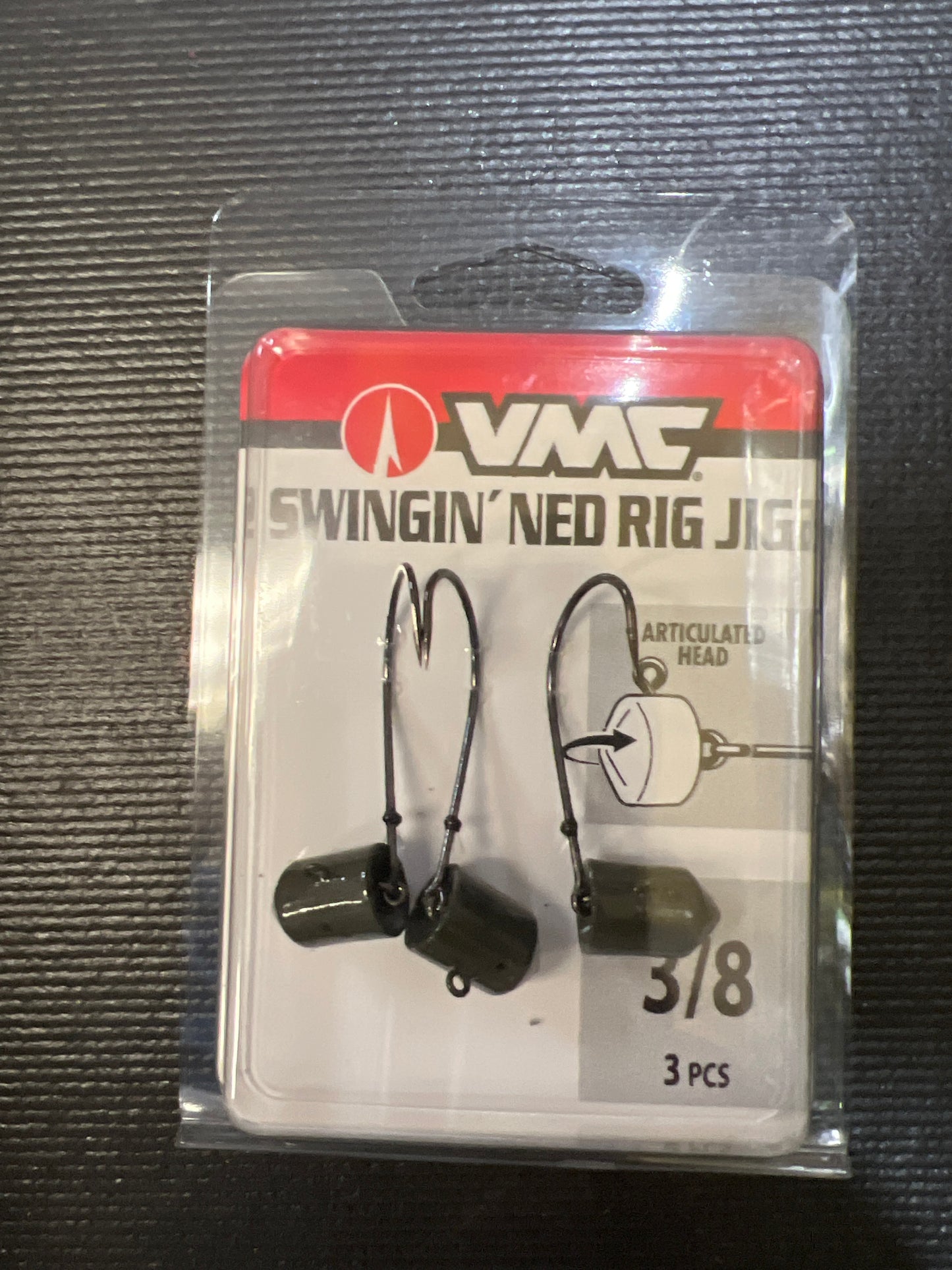 VMC Swinging Ned Rig Jig 3/8oz Green Pumpkin