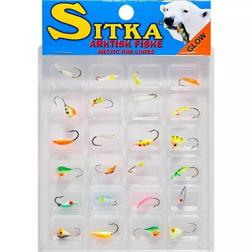 Sitka Arktisk Fiske glow jig kit