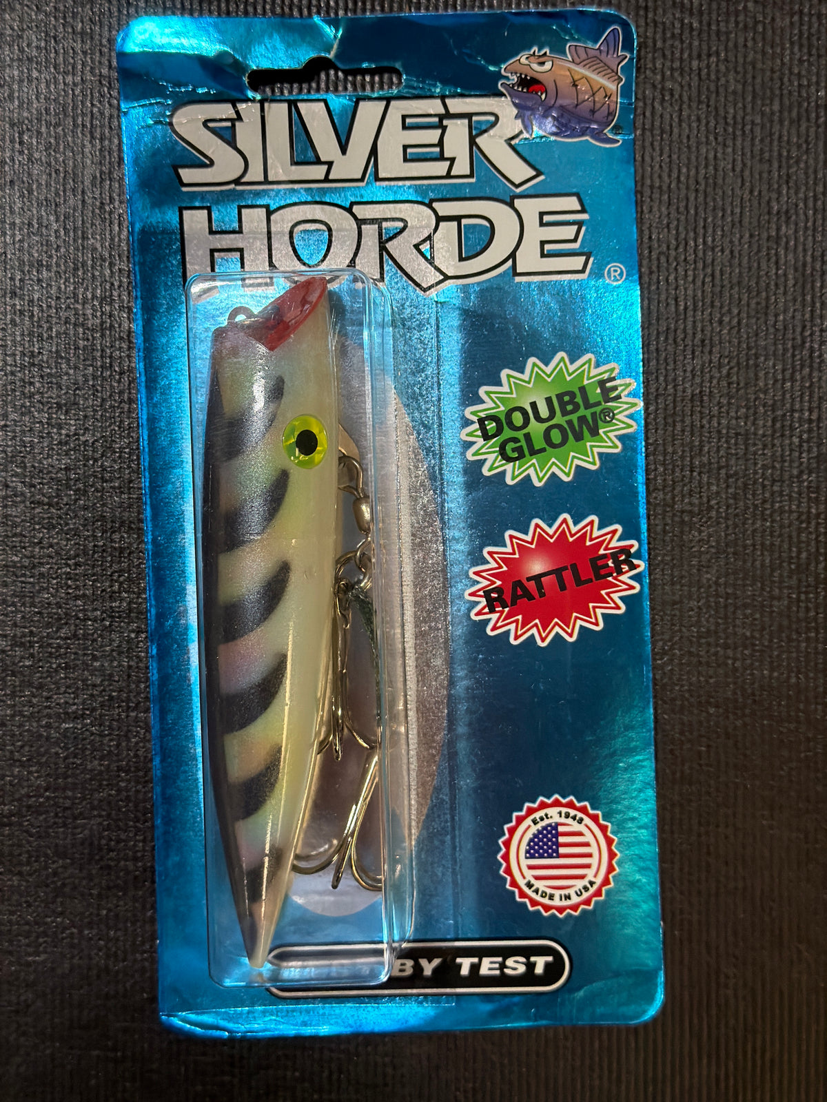 Silver Horde 5" Glow Mother of Pearl Black Ladder Back
