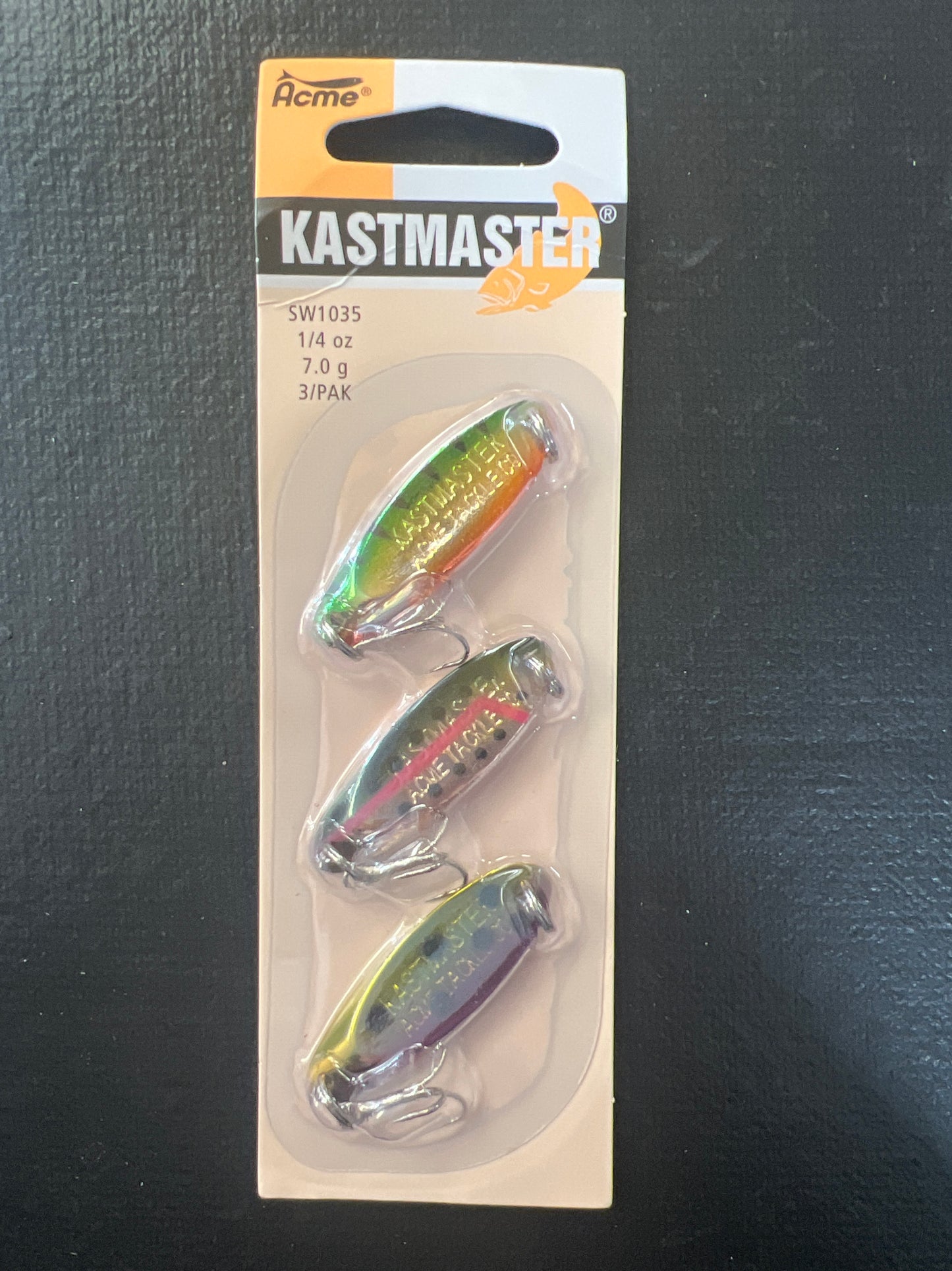 Acme Kastmaster 1/4oz 3-pack Perch, Watermelon, Cutthroat