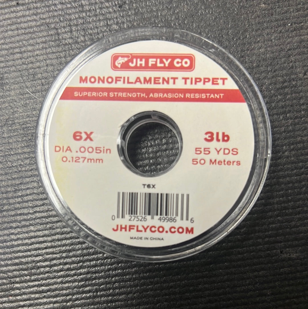 JH Fly Co. Monofilament Tippet 6x 3lb 55yrds