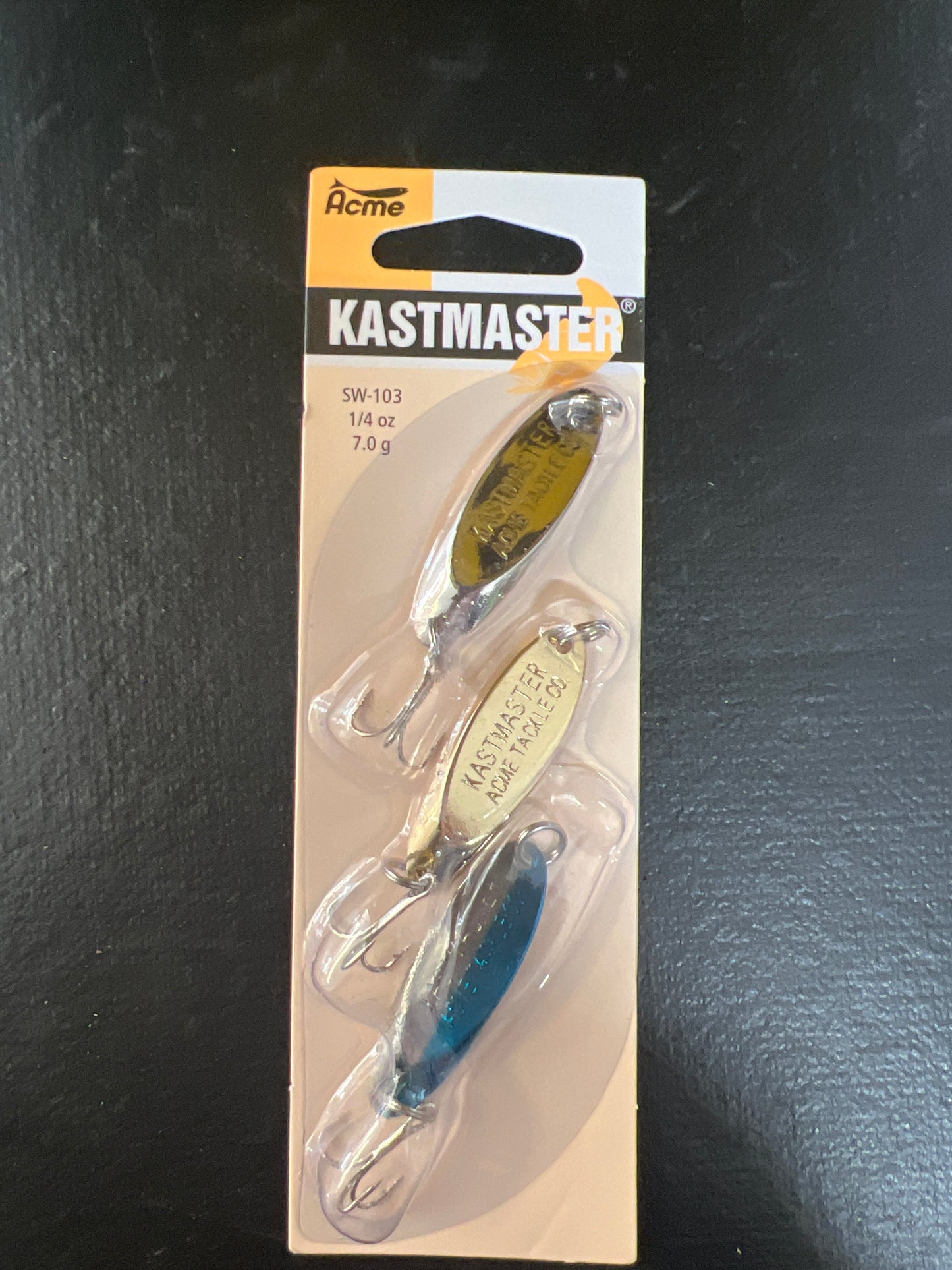 Acme Kastmaster 1/4oz 3-Pack Chrome,Gold,Chrome Blue