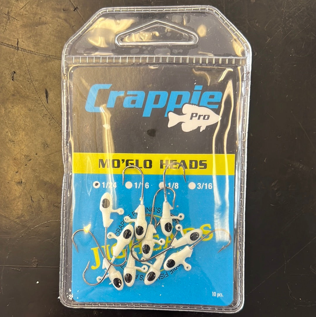 Crappie Pro 1/24oz overbite jig Ghost Glo