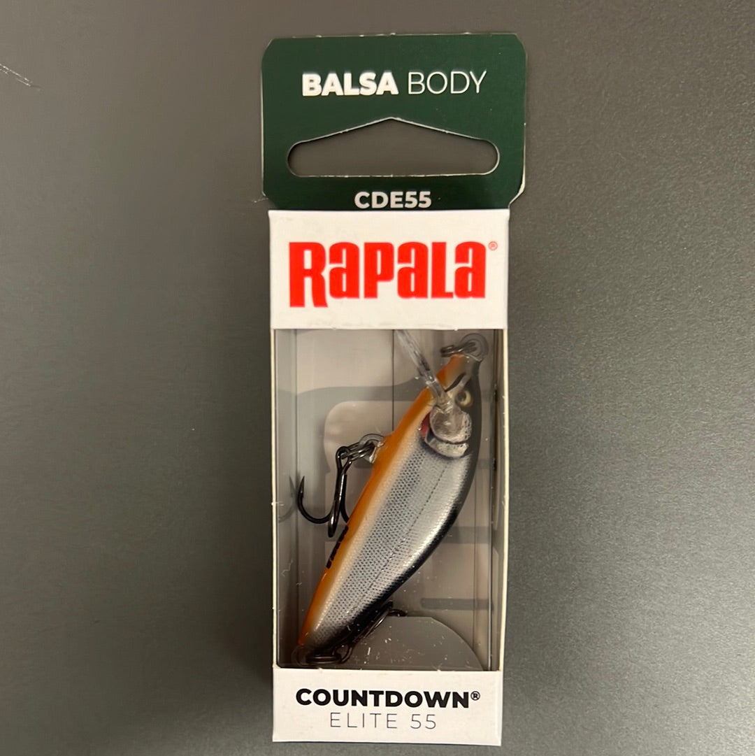 countdown fishing lure Rapala Countdown Elite 55 Gilded Silver Shad – Superfly Flies