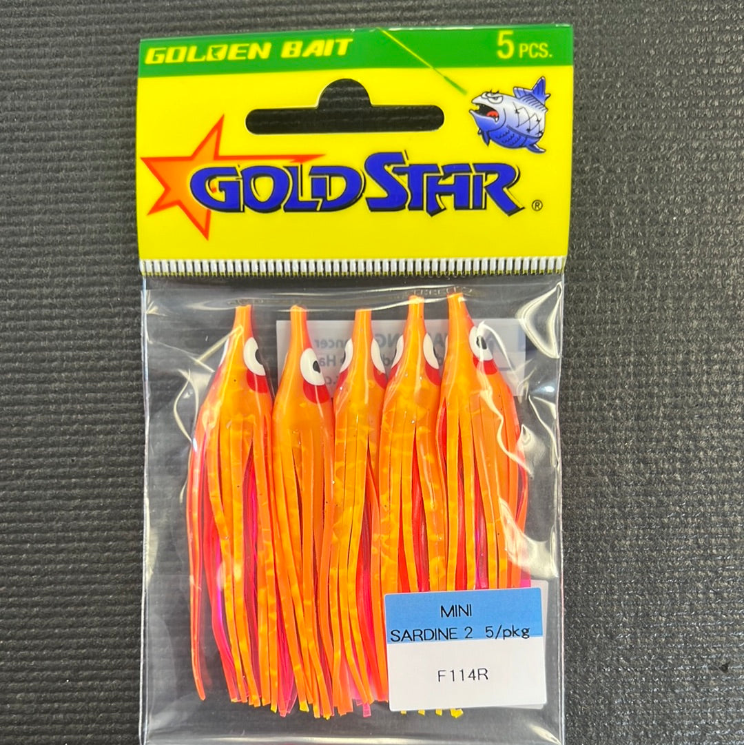 Gold Star Mini Pink Yellow splatter F114R