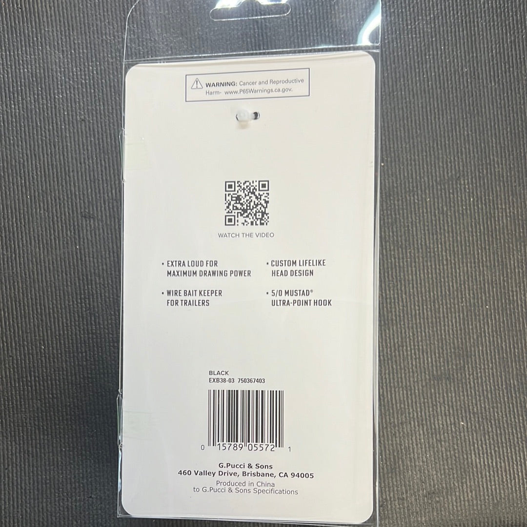 1st GEN Buzzbait Extrovert 3/8oz BLACK