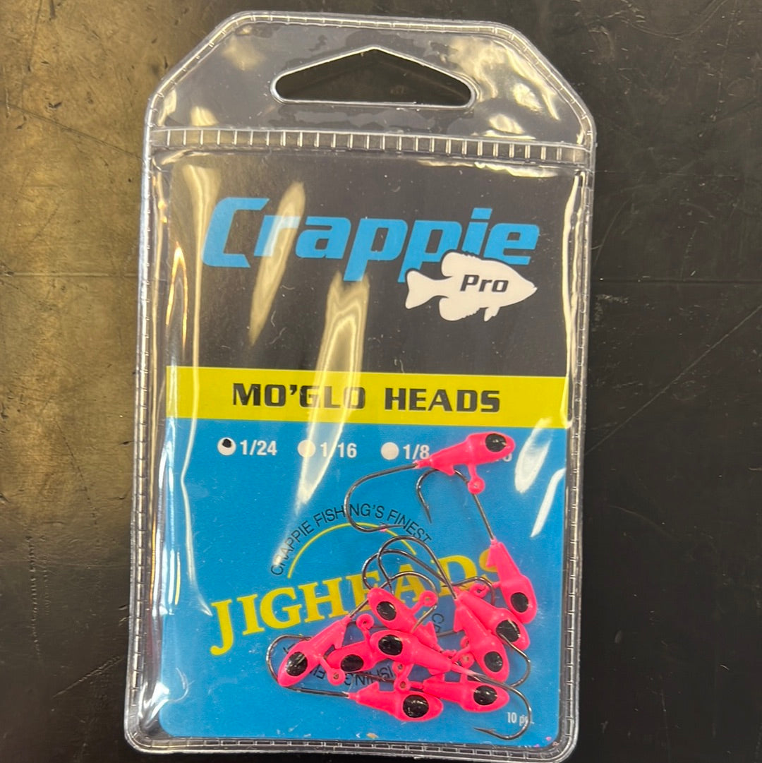 Crappie Pro 1/24oz overbite jig Pink Glo