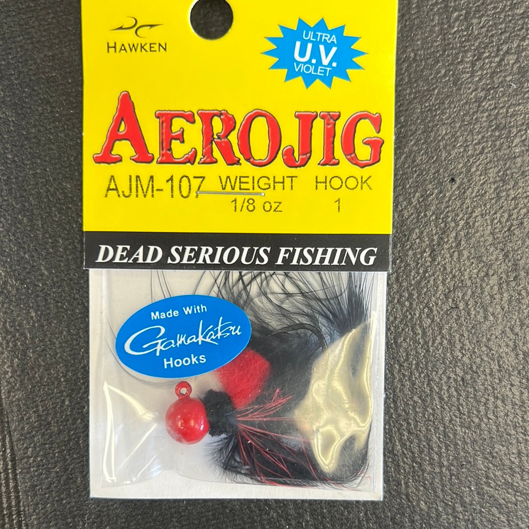 Aero Jig 1/8oz Red/ Red/ Black
