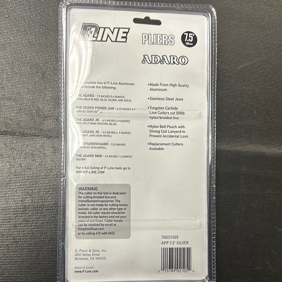 Pline aluminum pliers 7.5”