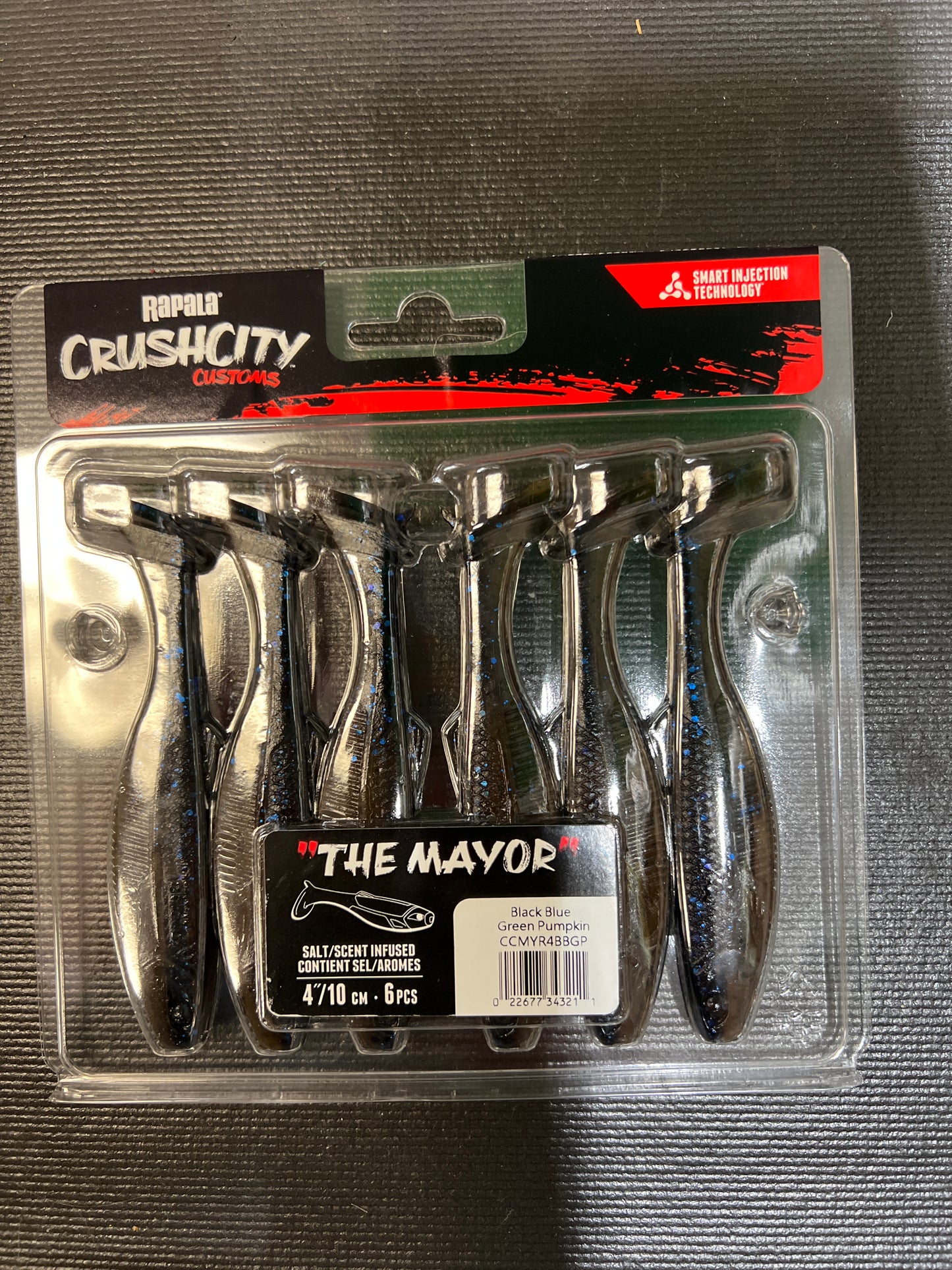 Rapala Crush City The Mayor Black Blue Green Pumkin