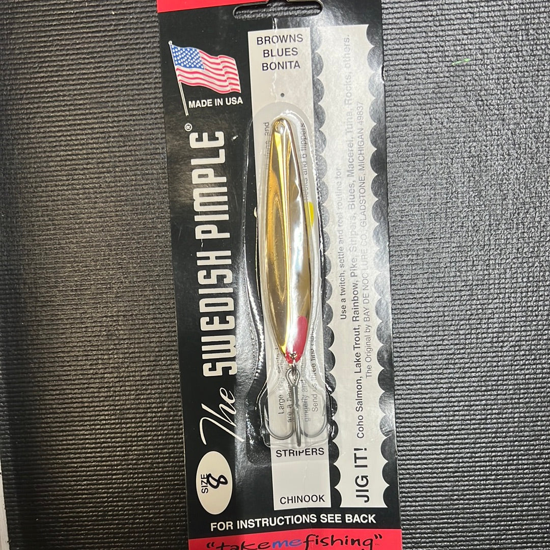 Swedish Pimple size 8 1oz Nickel Ice Gold