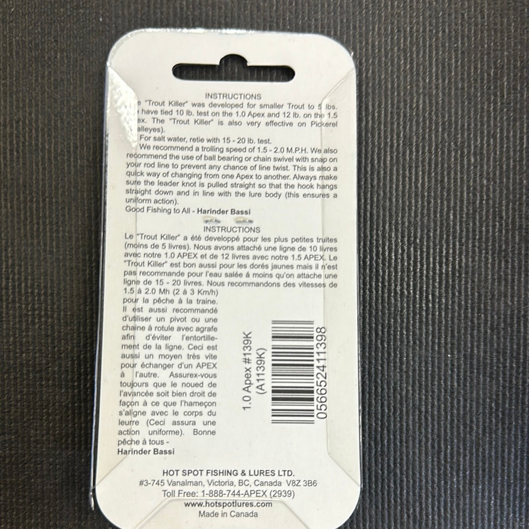 Apex Kokanee 1.0 #139K