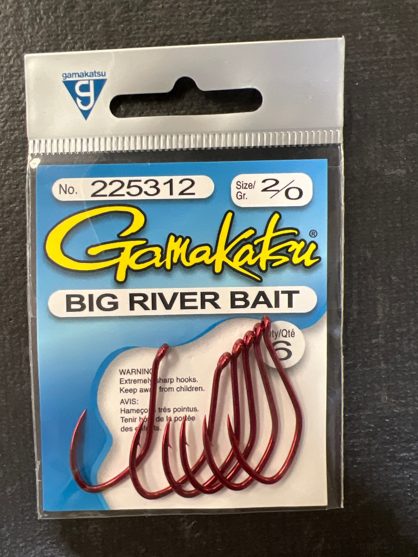 Gamakatsu Big River Bait Hooks Red