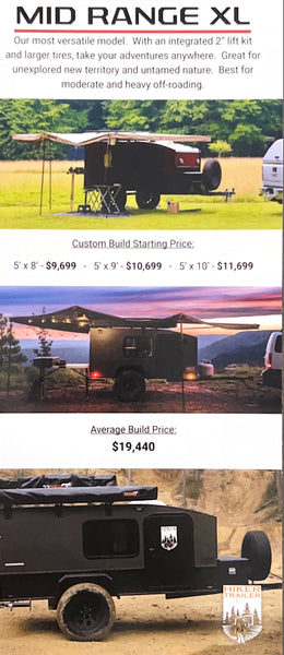 Hiker Trailer Mid Range XL Average Build Price