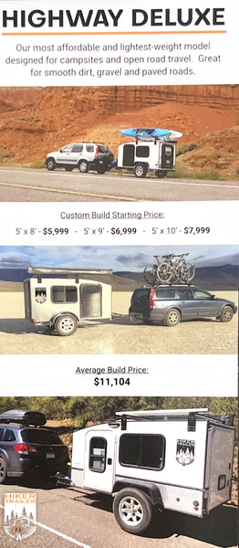 Hiker Trailer Highway Deluxe Average Build Price