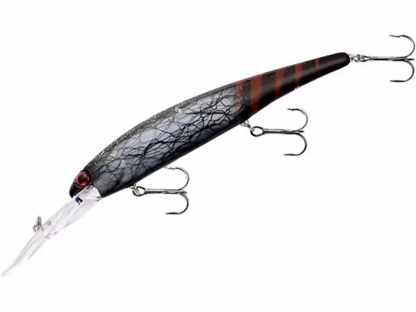 Bandit Deep Walleye Jerkbait Black Scarlett