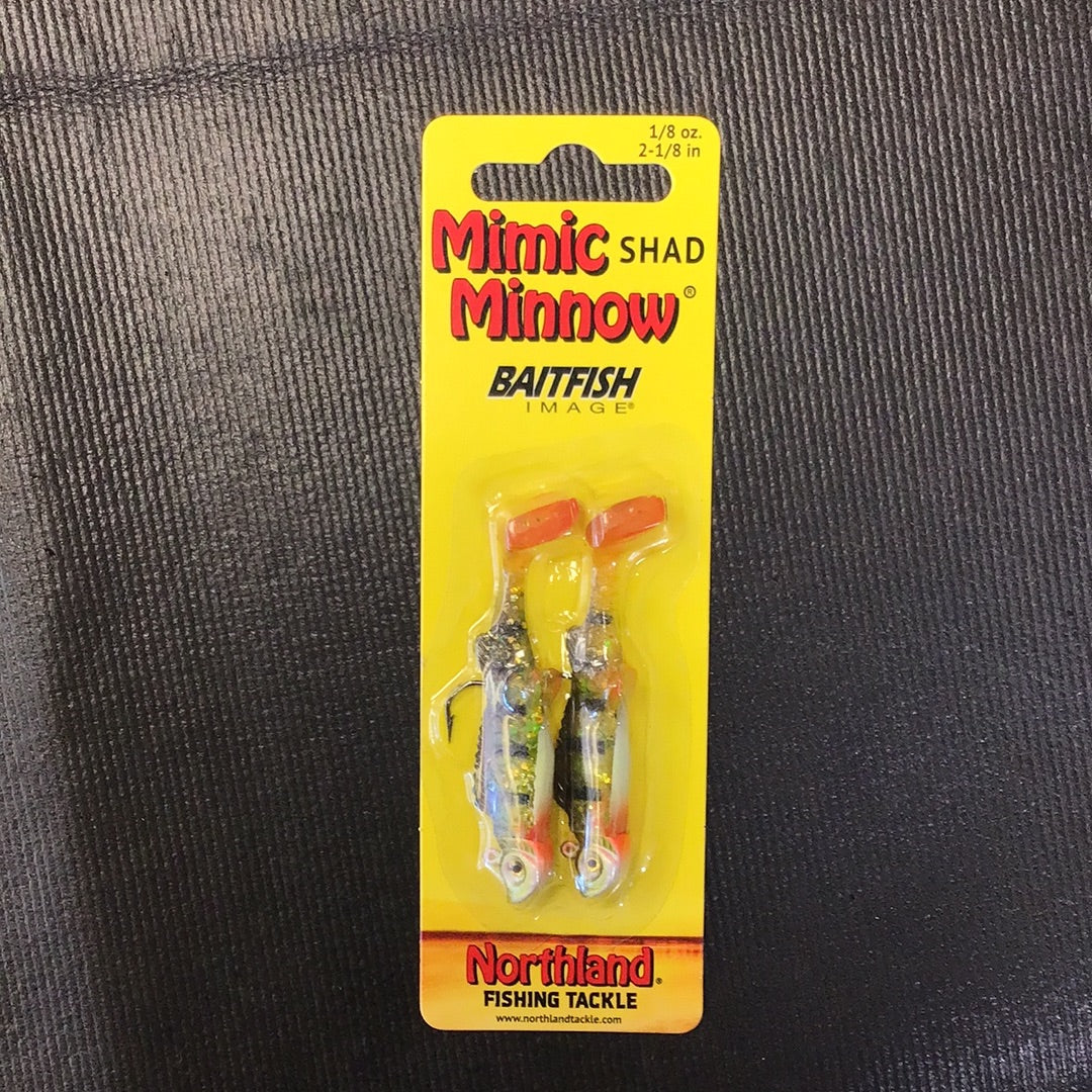 Northland mimic minnow shad swim bait 2 1/8” perch