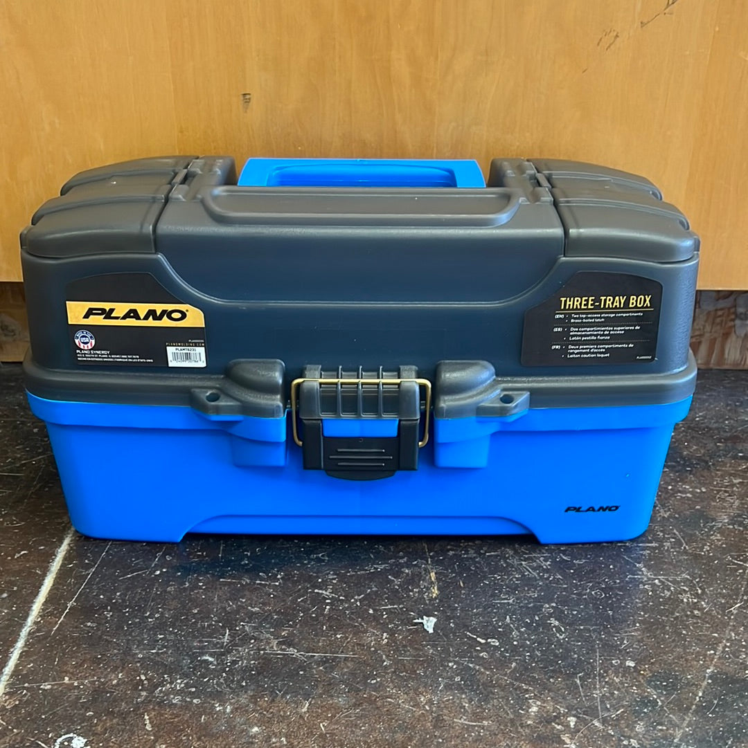 Plano Three Tray Box Blue/ Grey