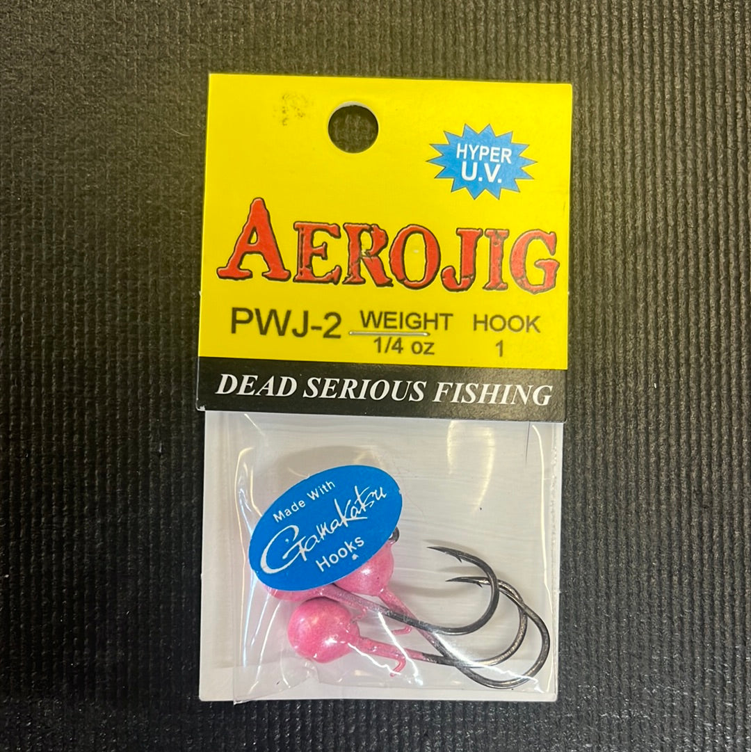 Hawken Aerojig 1/4oz jig head Pearl White