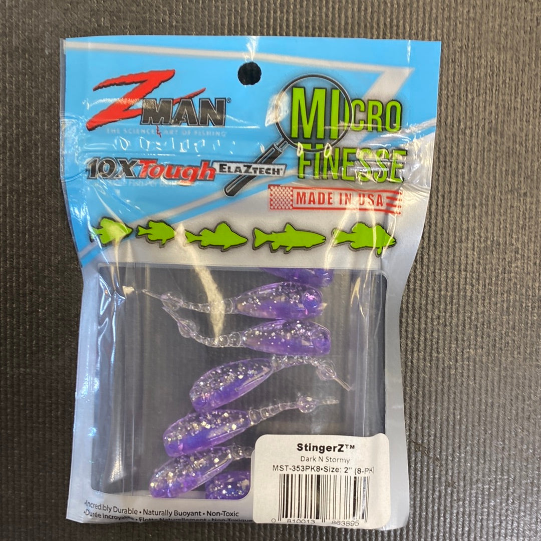 Zman Stingerz 2" Dark N Stormy