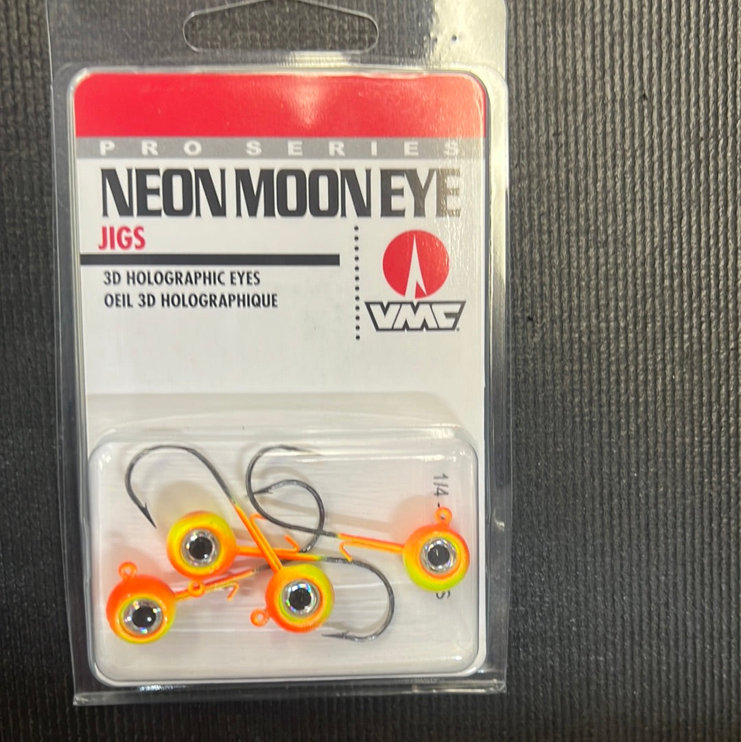 VMC Neon Moon Eye Jig 1/4oz Chartreuse Orange