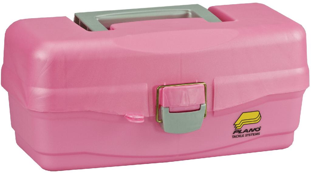 big pink tackle box Plano Tackle Box one tray Pink