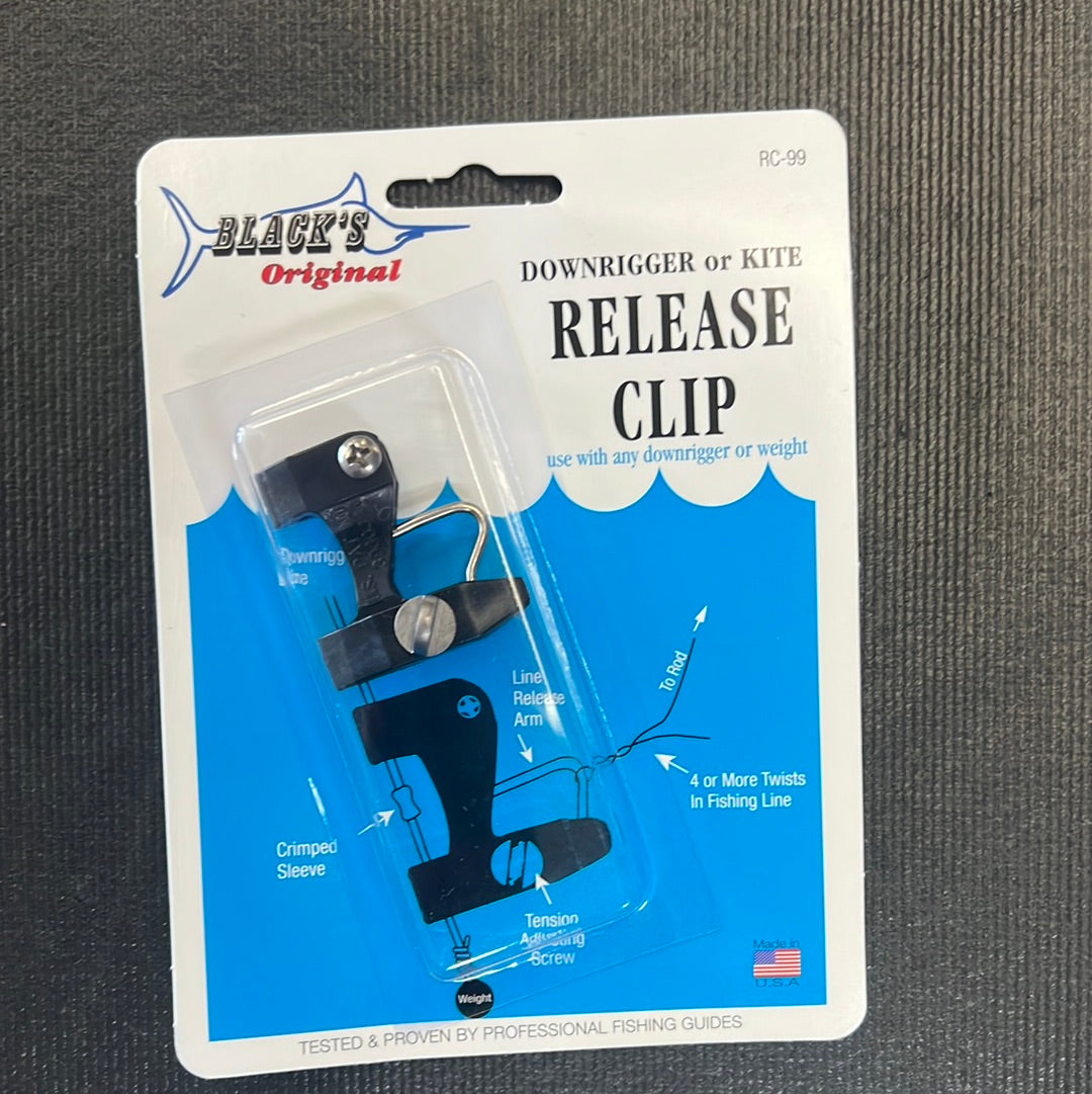Blacks Original Downrigger or Kite Release Clip
