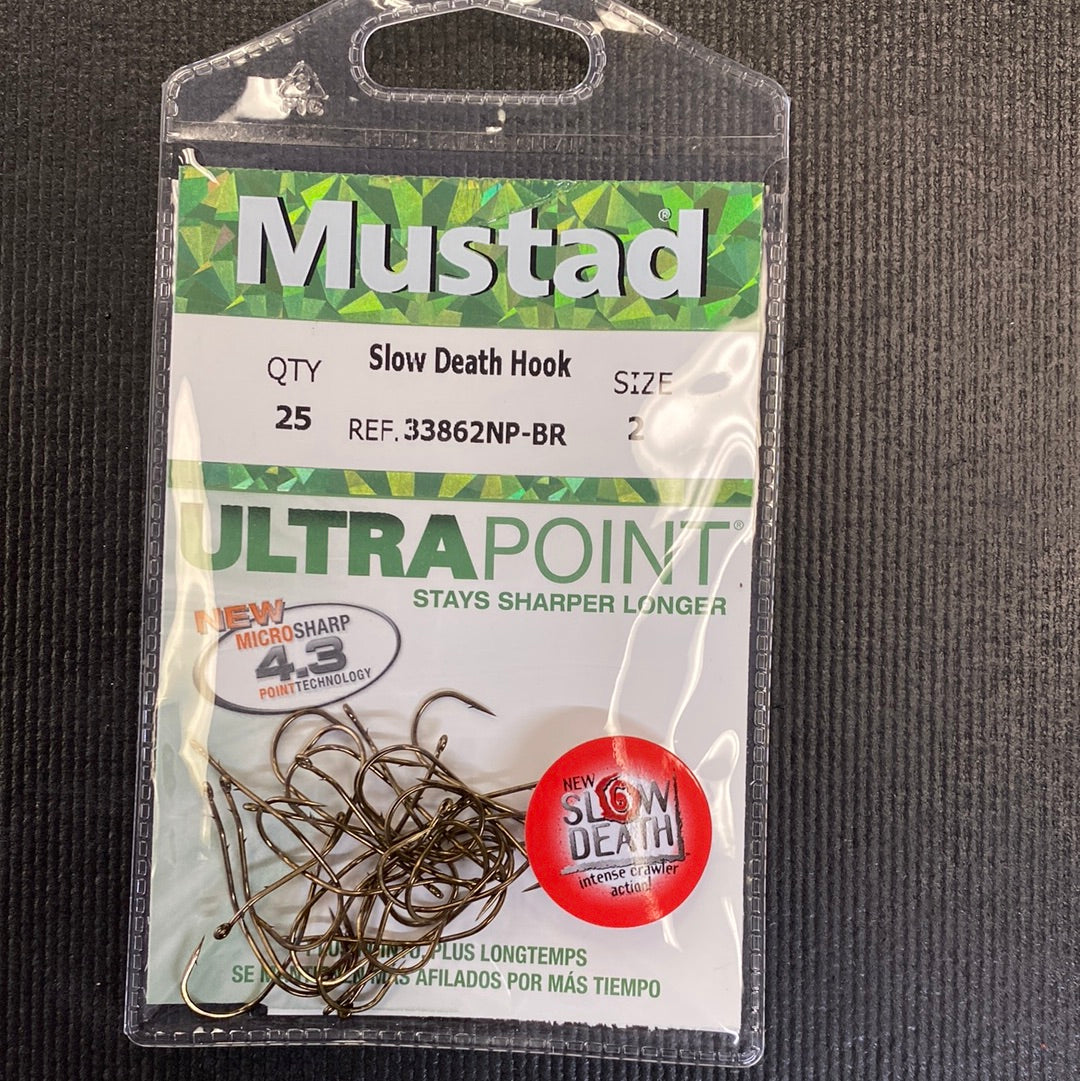 Mustad Slow Death Hook size 2 bronze